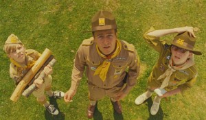 In Moonrise Kingdom (Wes Anderson's best movie), Edward Norton's expression registers concern over an approaching storm.